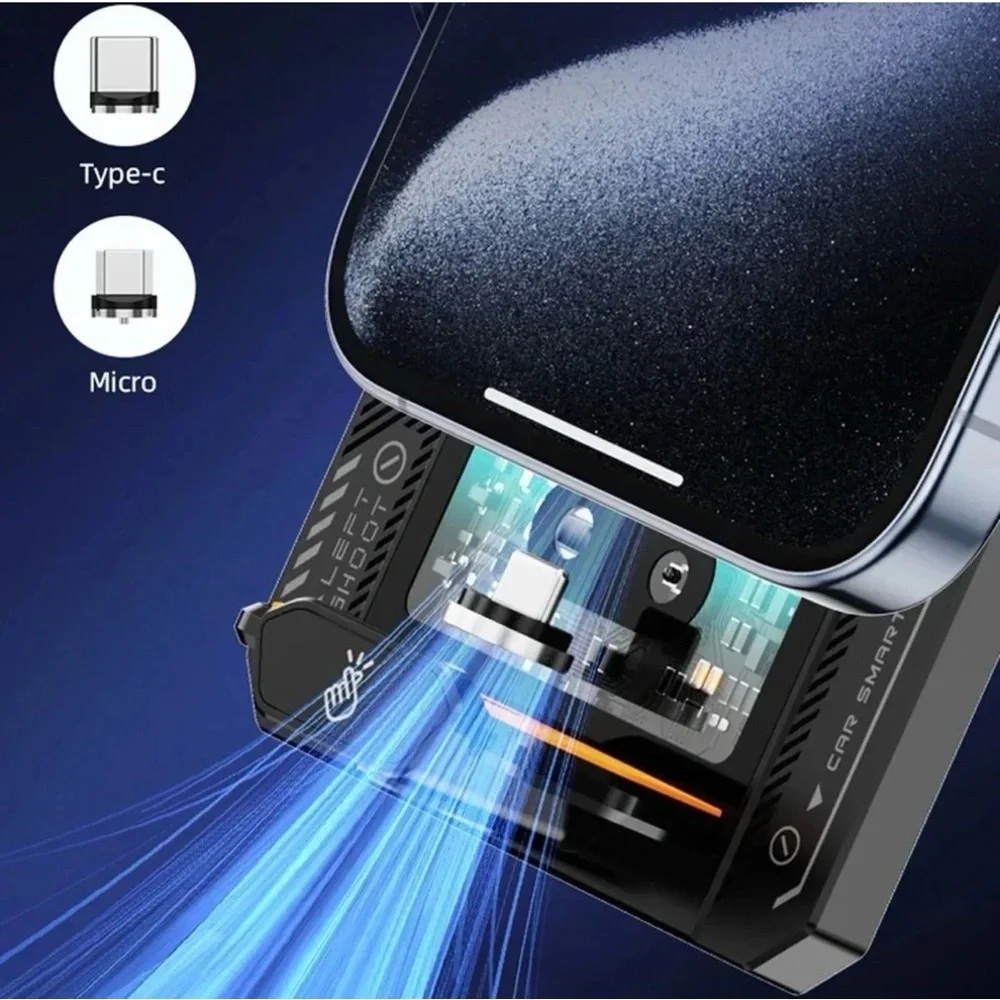 T9 Smart Ultrathin Metal Wireless Charging Car Holder